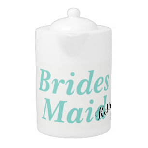 BRIDE & Bridesmaids Tiara Tea Party Bridesmaid Teapot