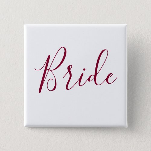 Bride Burgundy Font Button