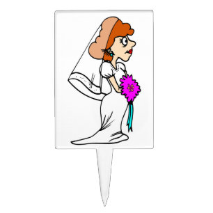 BRIDE CAKE TOPPER