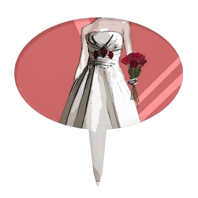 Bride Cake Topper (Front)