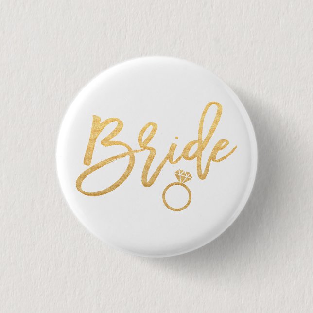Bride calligraphy button (Front)