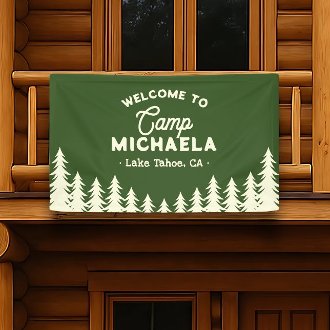 Bride Camp Bachelorette Retro Welcome Banner (Creator Uploaded)