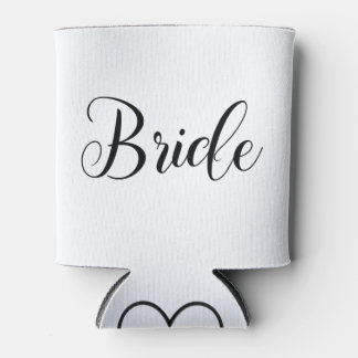 Bride Can Cooler with Customizable Initial