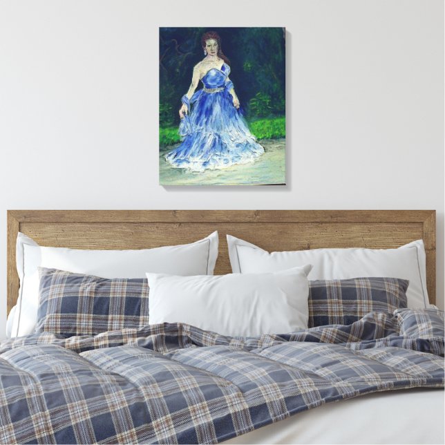 Bride Canvas Print (Insitu(Bedroom))