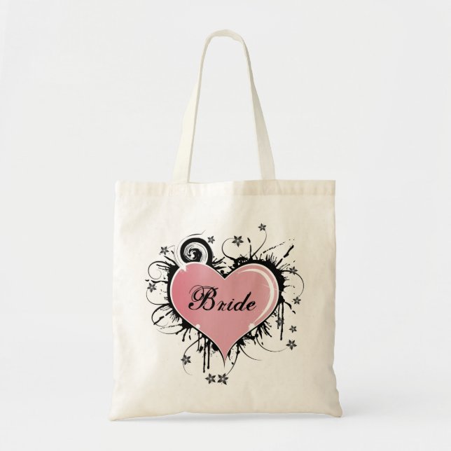 Bride Canvas Tote Bag (Front)