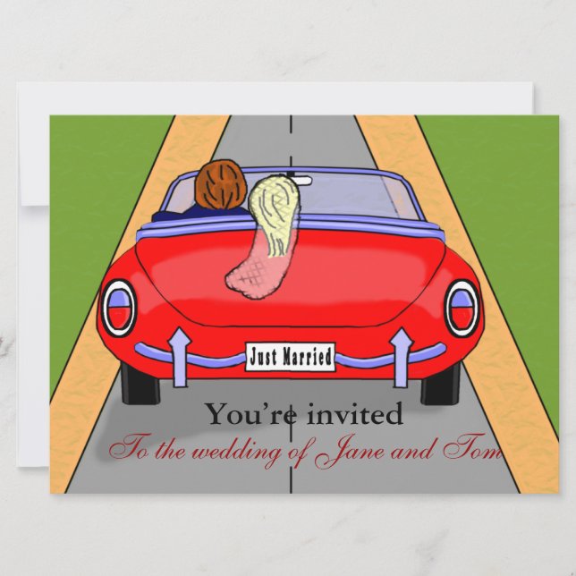 Bride Car Invitation (Front)