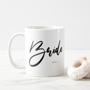 Bride Chic Black Typography Coffee Mug