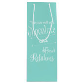 Bride Chocolate & Wine Tasting Party Wine Gift Bag (Front)