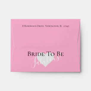 BRIDE Classy & Fabulous Bride To Be Shower Party Envelope