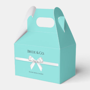 Bride & Co. Baby & Co Turquoise & Teal Invitation Favor Boxes