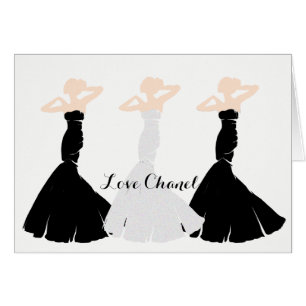 BRIDE & CO Black & White Bridal Wedding Party Note Cards