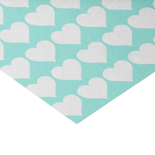 BRIDE  CO Blue And Silver Hearts Tissue Paper