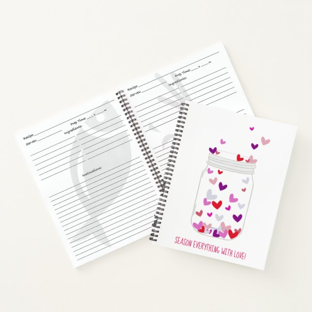 Bride & Co Bridal Shower Season With Love Recipe Notebook (Inside)