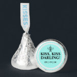Bride & Co. Bridal Shower Turquoise Hershey®'s Kisses®<br><div class="desc">Sweeten your wedding day with our personalized candy kisses! Each chocolate kiss is individually wrapped with a custom label featuring your names, wedding date, or a special message. These charming and delicious treats make the perfect wedding favor, adding a personal touch your guests will love. These wedding kisses are a...</div>
