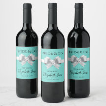 Bride & Co. Bridal Shower Wine Bottle Labels