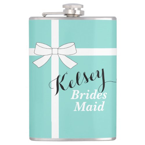 BRIDE  CO Bridesmaid Bridal Party Wrapped Flask