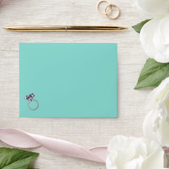 BRIDE & CO Diamond Rings Bridal Shower Party Envelope (Wedding)