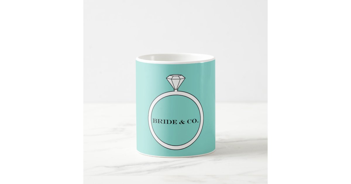 diamond ring coffee mug