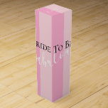 BRIDE & CO Here Comes The Bride To Be  Wine Box<br><div class="desc">Thank your company or that special party guest with a bottle of wine and be sure to place in this fabulous box. Look for coordinating wine labels and wine bag, personalize it as you choose. just another way to make your party special. Look for other party ideas all part of...</div>