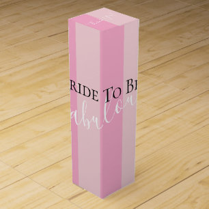 BRIDE & CO Here Comes The Bride To Be  Wine Box