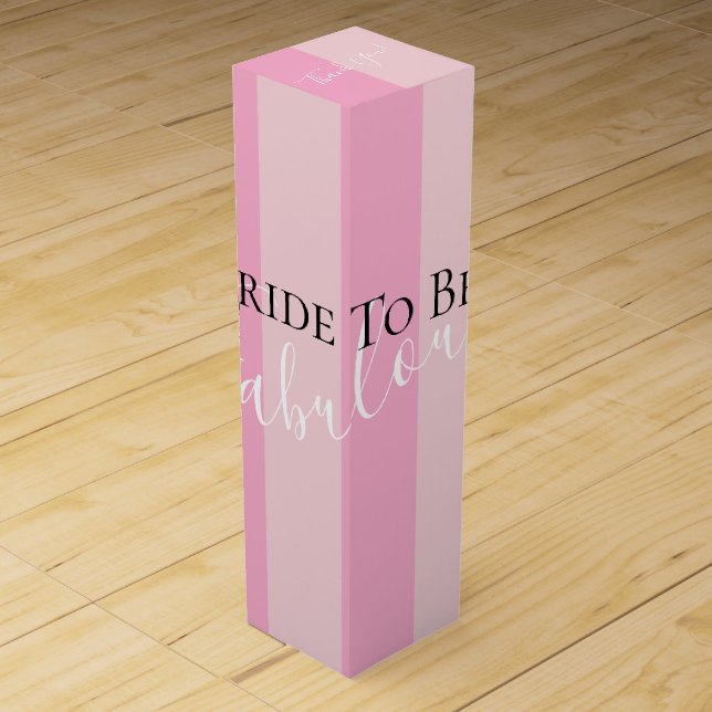 BRIDE & CO Here Comes The Bride To Be  Wine Box (Front)