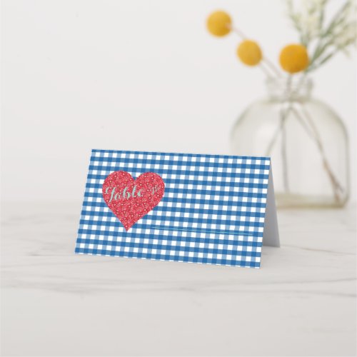 BRIDE  CO Kitsch Country Wedding Shower Party Place Card