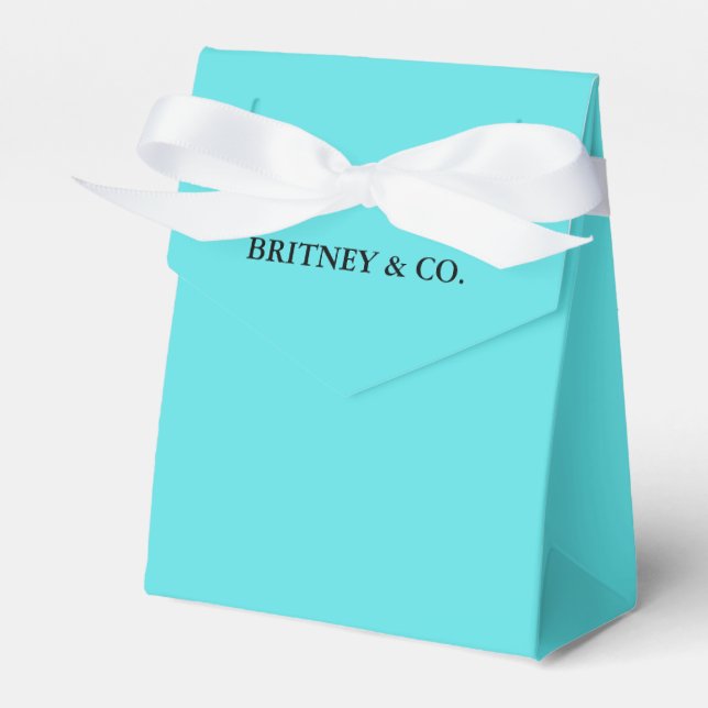 Bride & Co. Personalized Favor Box (Front Side)