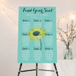 Bride  &amp; Co Sunflower 9 Table Autumn Wedding  Poster at Zazzle