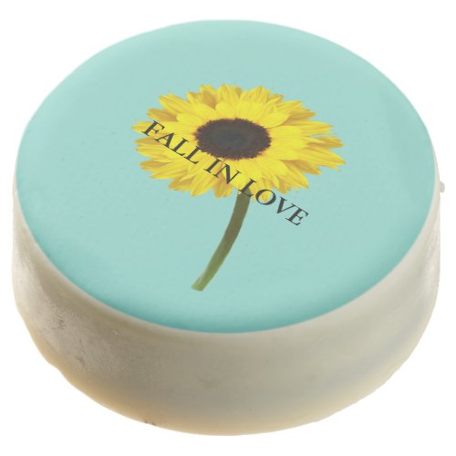 BRIDE  CO Sunflower Bride Rustic Shower Party Chocolate Covered Oreo
