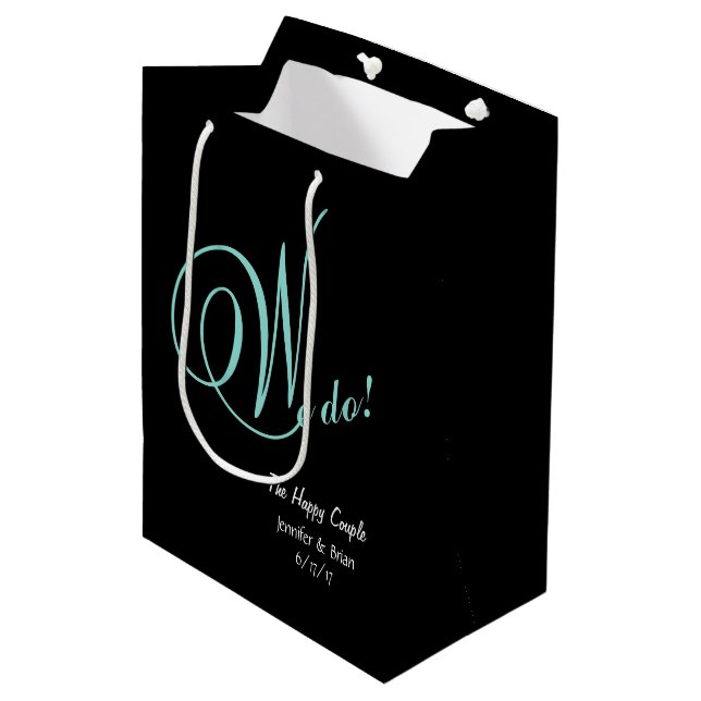 BRIDE & CO The Happy Couple We Do Party Favor Bag (Front Angled)
