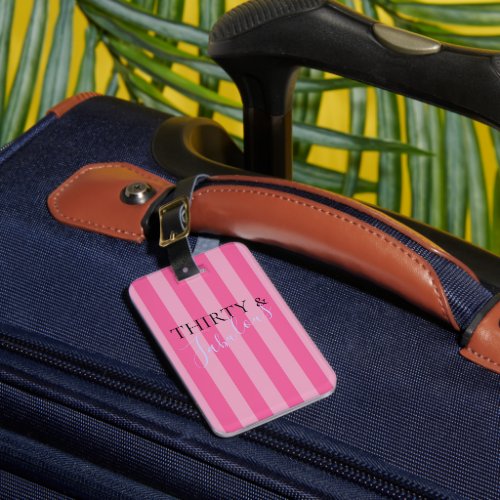 BRIDE  CO Thirty  Fabulous Birthday Party Travel Luggage Tag