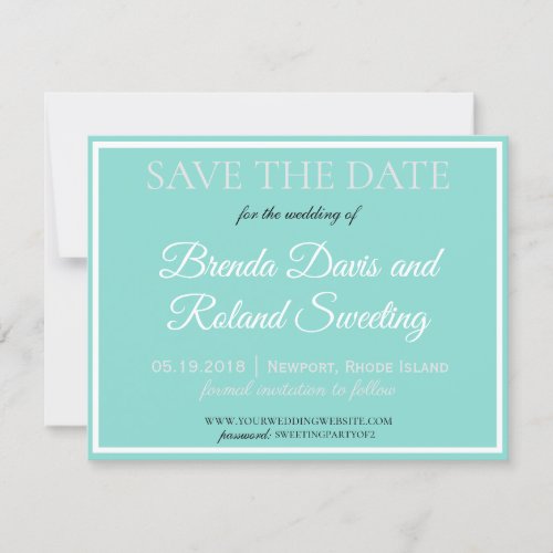 BRIDE CO Touch Of Silver Traditional Wedding Suite Save The Date