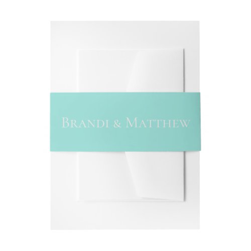 BRIDE  Co Traditional Wedding Suite Belly Bands Invitation Belly Band