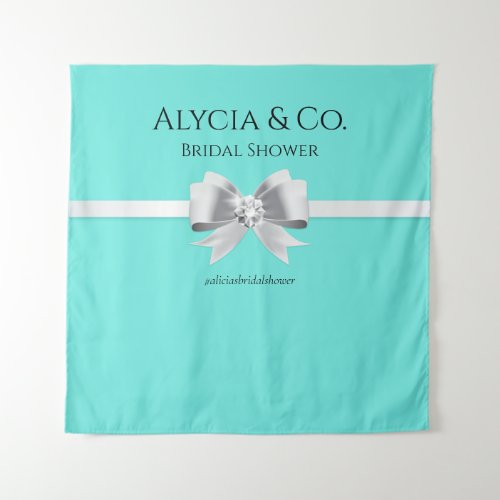 Bride  Co Turquoise  Teal Backdrop  Tapestry 