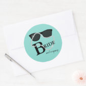 Bride & Company Diamond Tiara Shower Party Classic Round Sticker (Envelope)