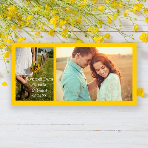 Bride Cowboy Boots and Sunflowers Save the Date
