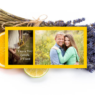 Bride, Cowboy Boots, Sunflowers Wedding Thank You