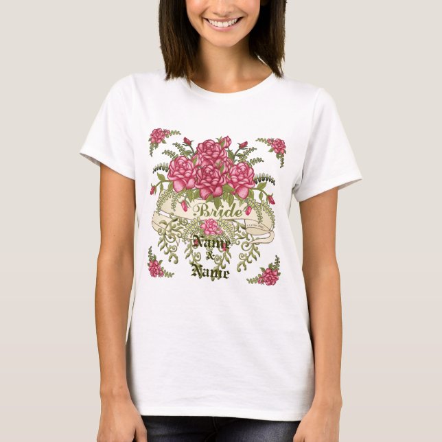Bride custom wedding t-shirt (Front)