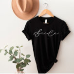 Bride Cute Script Bachelorette/Bridal Party Shirt<br><div class="desc">We are always adding new designs daily!</div>