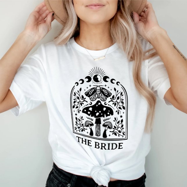 Bride Dark Boho Coven Bachelorette T-Shirt (Creator Uploaded)