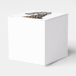 Bride Decorates Wedding Cake Favor Boxes