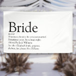 Bride Definition Bridal Shower Wedding Banner<br><div class="desc">Personalize with the bride's definition to create a unique gift for bridal showers,  bachelorette or hen parties and weddings. A perfect way to show her how amazing she is on her big day and a perfect keepsake for the rest of her life. Designed by Thisisnotme©</div>