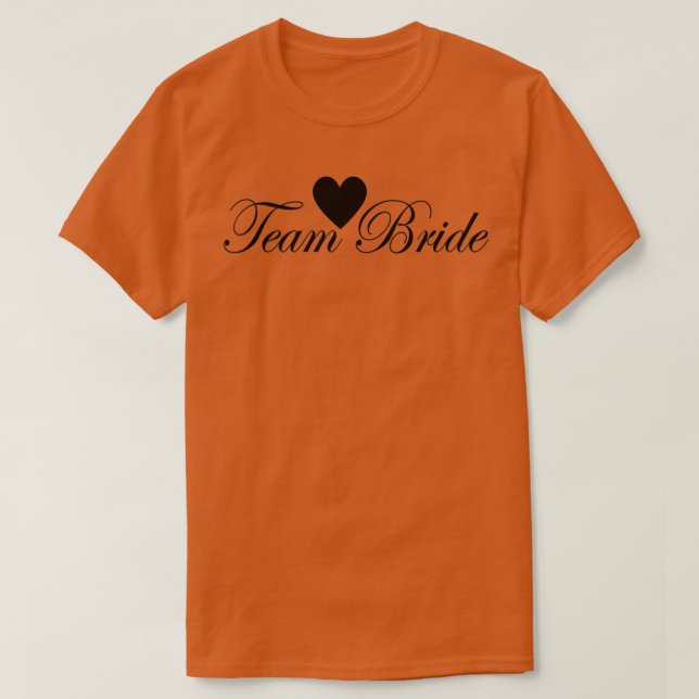 Bride Diamond Black Heart T-Shirt (Design Front)