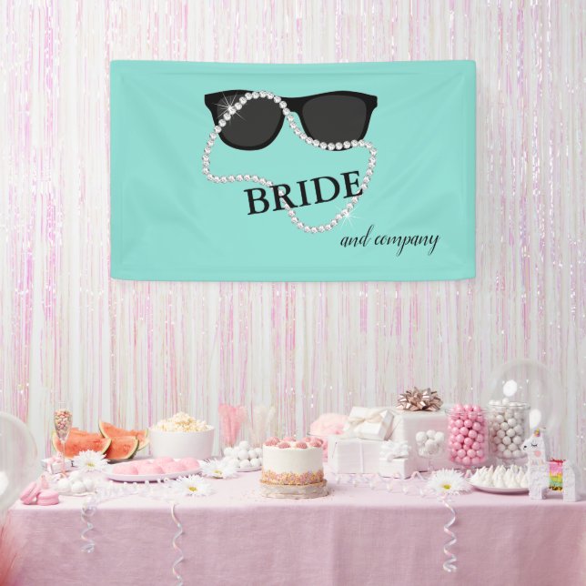 Bride Diamonds & Glam Shower Tiara Party Banner (Party)