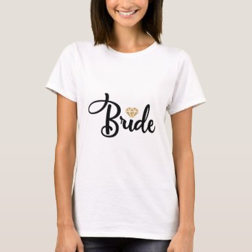 Bride Dimond Bling Wedding T-Shirt