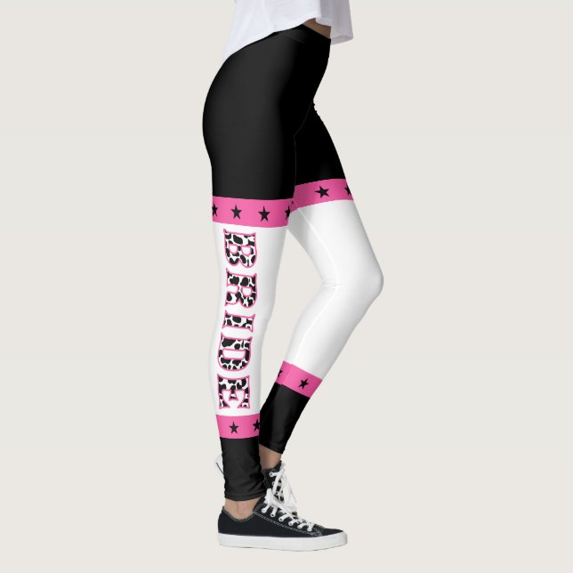 Bride Disco Cowgirl Bachelorette Party Leggings (Right)