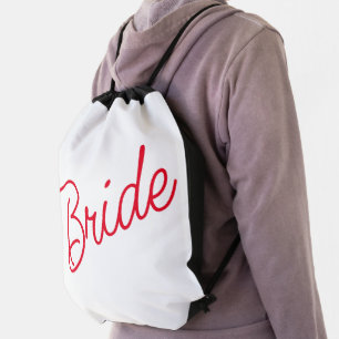 Bride Drawstring Backpack