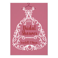 Bride Dress Bridal Shower Invitation