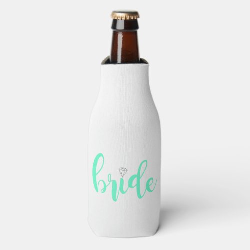 Bride drink insulator wedding bottle cooler