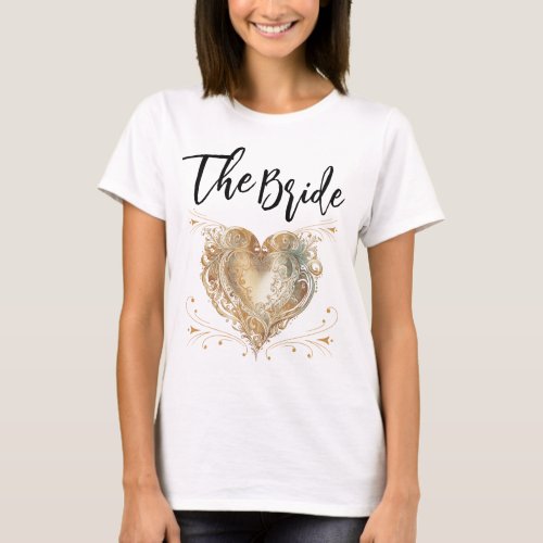 Bride Elegant Custom  T_Shirt